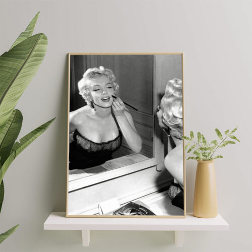 Marilyn Monroe Poster, Makeup Decor,Black and White