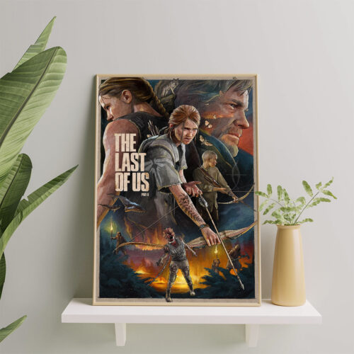 The Last of Us Part II, Ellie and Joel, Game Poster, Video Game, Geek Poster Print